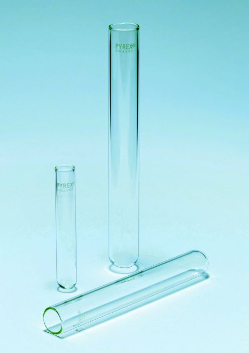 TEST TUBE PYREX GLASS LIGHT/MEDIUM WALL RIMLESS 200X24MM