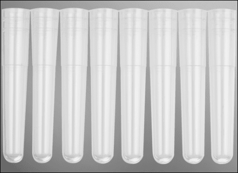 Axygen® 96-well 0.65 mL Polypropylene Cluster Tubes, Individual Tube Format, NS, w/o Rack, 960 Tubes/Pack, 4800 Tubes/Case