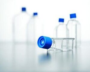 Falcon® 12.5cm² Rectangular Canted Neck Cell Culture Flask with Blue Plug Seal Screw Cap