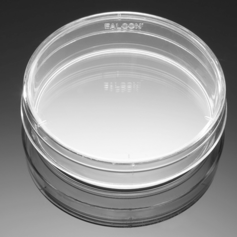Falcon® 50 mm x 9 mm Not TC-treated Tight-fit Lid Style Bacteriological Petri Dish, 20/Pack, 500/Case, Sterile