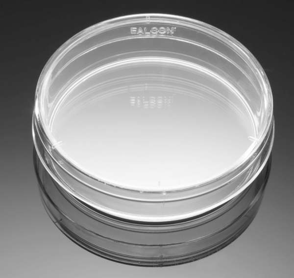 Falcon® 100 mm x 15 mm Not TC-treated Bacteriological Petri Dish, 20/Pack, 500/Case, Sterile