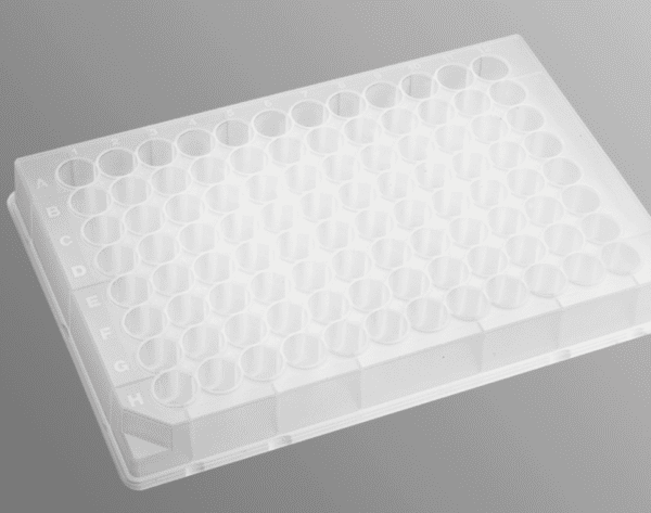 Axygen® 96-well Clear Round Bottom 550 µL Polypropylene Deep Well Plate, 10 per Pack, Nonsterile