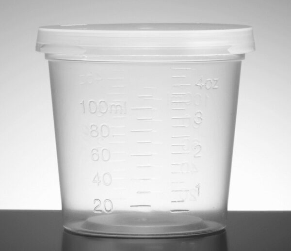 Falcon® Sample Container, with Lid, 4.5oz (110 mL), Individually Wrapped, Sterile, 100/Case