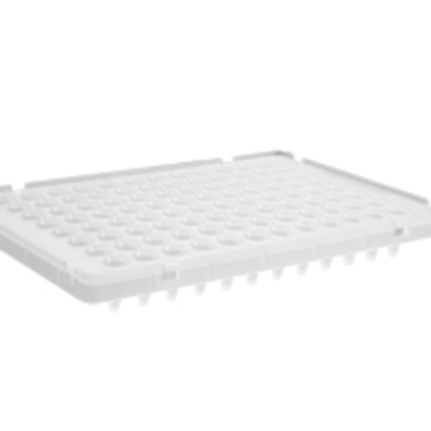 Axygen® 96-well Polypropylene PCR Microplate Compatible with ABI, Low Profile, Half Skirt, Clear, Nonsterile