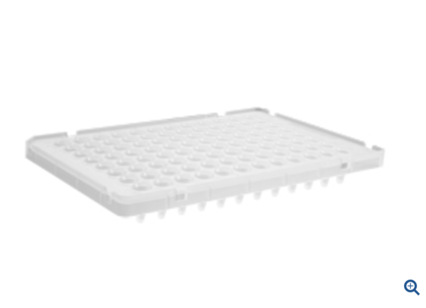 Axygen® 96-well Polypropylene PCR Microplate Compatible with ABI, Low Profile, Half Skirt, Clear, Nonsterile