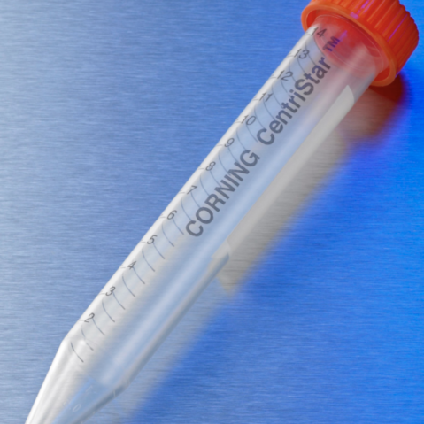 Corning® 15 mL PP Centrifuge Tubes, Rack Packed with CentriStar™ Cap, Sterile, 50/Rack, 500/Case