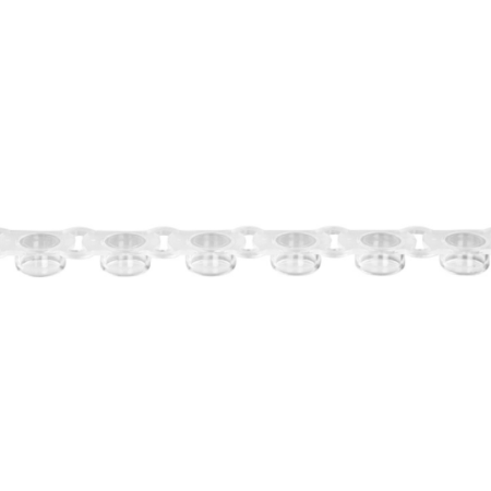 Axygen® PCR 1 x 8 Strip Flat Caps, Fit 0.2 mL PCR Tube Strips, Ultra-Clear, Nonsterile