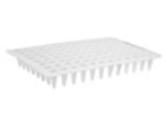 Axygen® 96-well Polypropylene Flat Top PCR Microplate, Low Profile, No Skirt, Clear, Nonsterile