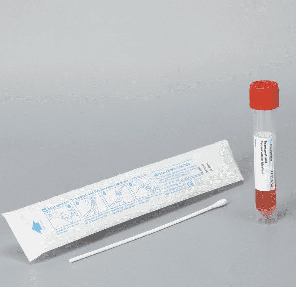 VTM 1*Non-inactivated virus sampling tube(10 mL), containing 3 mL preservation medium ,1* pp rayon swab *(extra Nasal Swab)