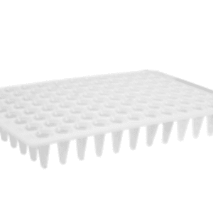 Axygen® 96-well Polypropylene Flat Top PCR Microplate, Low Profile, No Skirt, White, Nonsterile