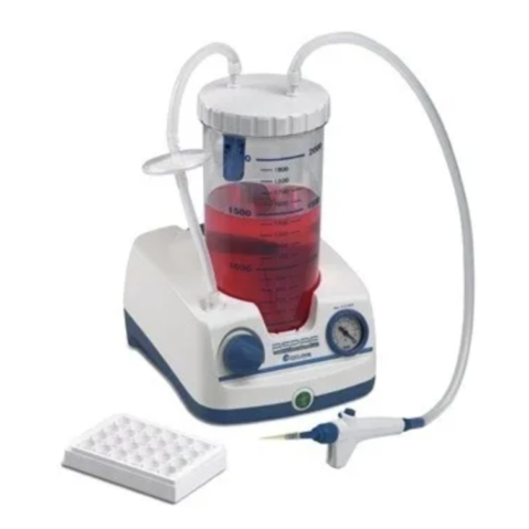 Aspire™ Laboratory Aspirator, includes base with internal vacuum pump, 2L Polycarbonate bottle with lid, silicone tubing, handheld vacuum controller and single channel adapters, 230V