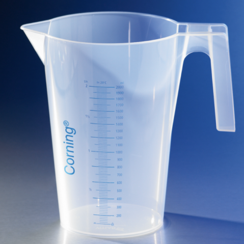 Corning® 1000 mL Beaker with Handle and Spout, Polypropylene