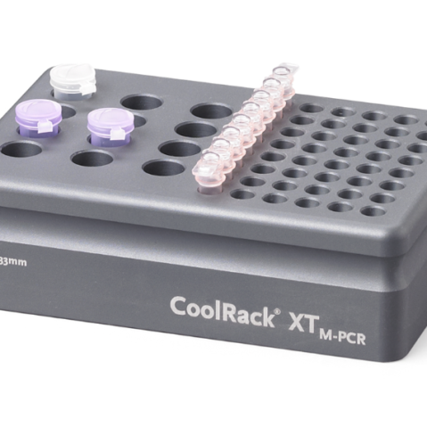 Corning® CoolRack XT-M-PCR, Holds 12 x 1.5 or 2 mL Microcentrifuge Tubes and 6 Strip Wells