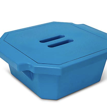455010R, Rectangular Ice Bucket with Lid, 2.5 Liter, Red