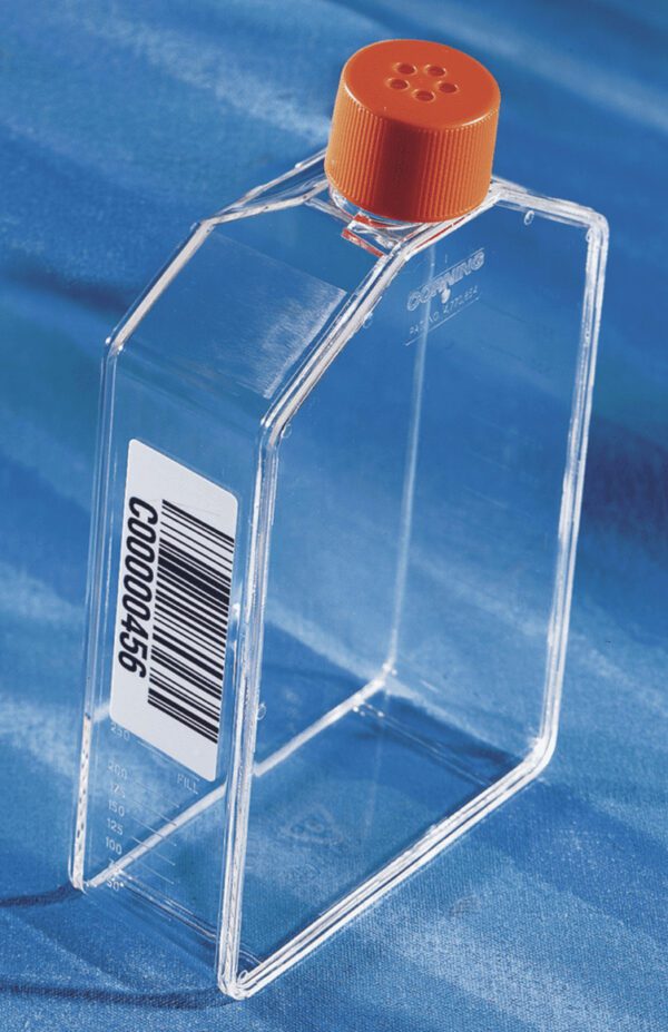 Corning® 175cm² Angled Neck Cell Culture Flask with Vent Cap and Bar Code