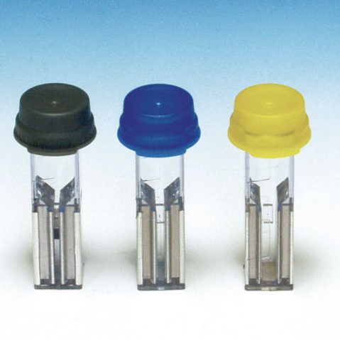 Electroporation cuvettes, Cuvettes with 2 mm gap size, blue cap