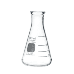 PYREX® 125 mL Narrow Mouth Erlenmeyer Flasks with Heavy Duty Rim