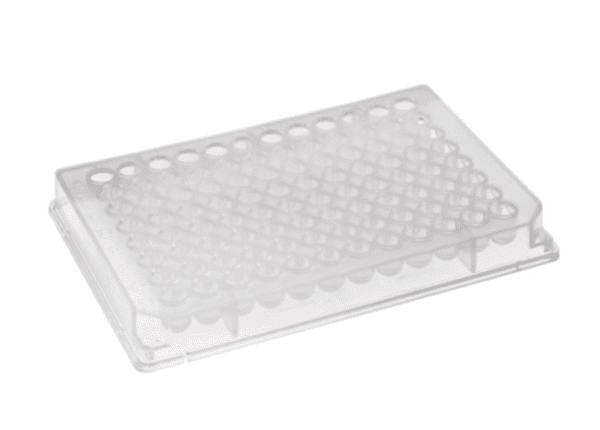 Corning® 96-well Clear Round Bottom Polyvinyl Chloride (PVC) Not Treated Microplate, 25 per Bag, without Lid, Nonsterile