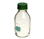 PYREXPLUS® 1L Wide Mouth Round Media Bottle with GL45 Screw Cap, Graduated