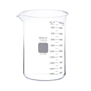 PYREX® Griffin Low Form 2L Beaker, Double Scale, Graduated