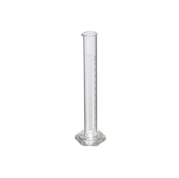 PYREX® VISTA™ Single Metric Scale, 10 mL Class A Graduated Cylinder, TD, with Funnel Top