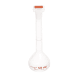 Corning® 10 mL Class A Reusable Plastic Volumetric Flask, Polymethylpentene with 10/19 Tapered PP Stopper