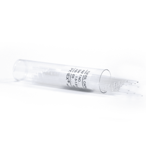 PYREX® 90 mm Capillary Melting Point Tubes, One End Open