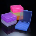 Storage Box for 1.5ml microtubes, PP, 10x10(100holes), 5 colors, Autoclavable