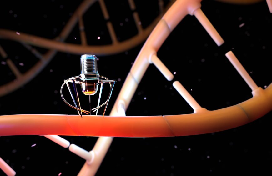 Nanobots are repairing damaged DNA.