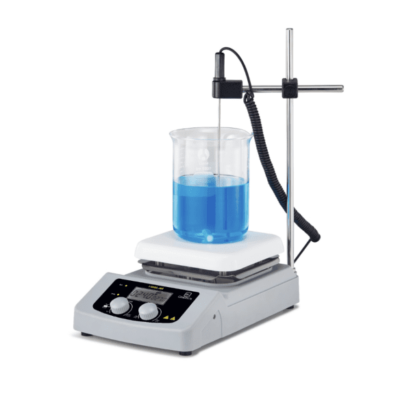 HeatJet Hotplate Magnetic Stirrer, Grey, with Probe and Holder