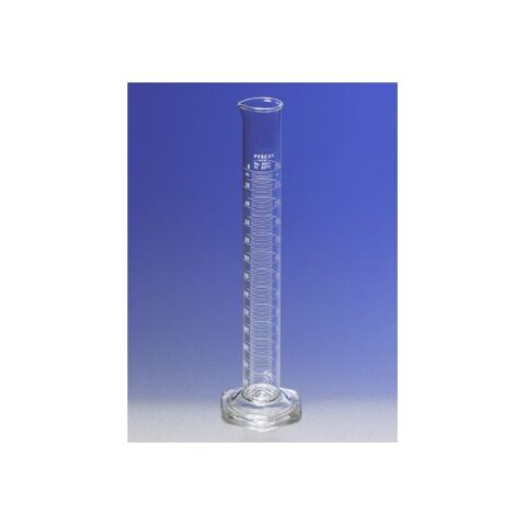 PYREX® 10 mL Single Metric Scale Graduated Cylinders, Lifetime Red™, TC