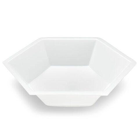 Weighing Boat, Plastic, Hexagonal, Antistatic, PS, White, X-Large, 350mL