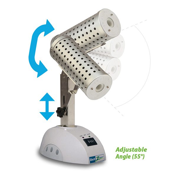 BactiZapper‚Tilt, MicroSterilizer with adjustable tilt angle