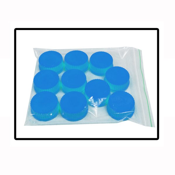 Replacement cap, standard blue (GL32), 10/pk.