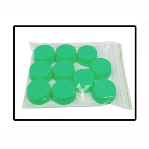 Replacement Green caps, (GL45), 10/pk.