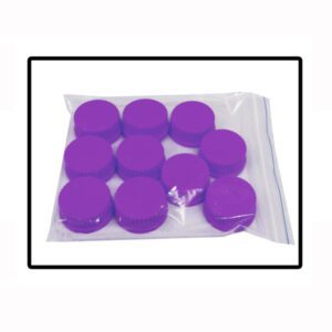 Replacement Purple caps, (GL45), 10/pk.