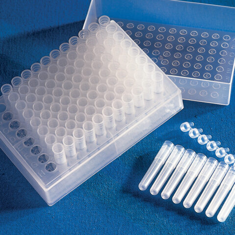 Corning® 96-well Polypropylene Cluster Tubes, Sterile, 1.2mL 12 Strips/Rack, 120 Strips/Case