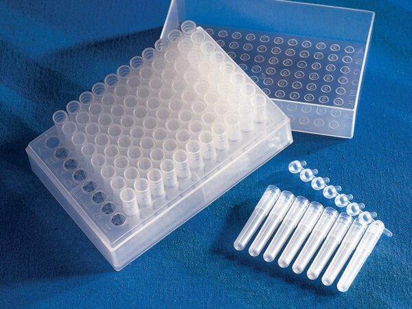 Corning® 96-well Polypropylene Cluster Tubes, Sterile, 1.2mL 12 Strips/Rack, 120 Strips/Case