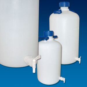 Carboys, with Spigot, Heavy Duty, 5 Liter (1.33 Gallon), HDPE, Spigot Included