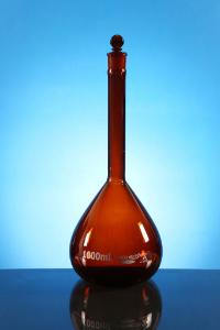 ML VWR®, Volumetric Flask, Amber, Wide Neck, Class A, Unserialized 100mL