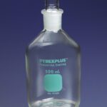 PYREXPLUS® 125 mL Narrow Mouth Reagent Storage Bottles with Standard Taper Stopper 12/Cs