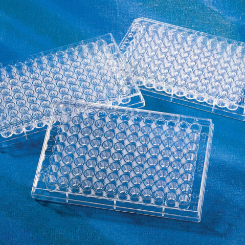 Corning® 96-well EIA/RIA Clear Flat Bottom Polystyrene High Bind Microplate, Individually Wrapped, without Lid, Nonsterile  100 / Cs  