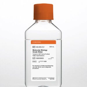 Corning® 500 mL Molecular Biology Grade Water Tested to USP Sterile Purified Water Specifications