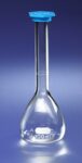 PYREX® 1L Class A Volumetric Flask with Polyethylene Snap-Cap 6/Cs