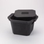 Ice Buckets, Rectangular, with Lid 4.5 L-Black