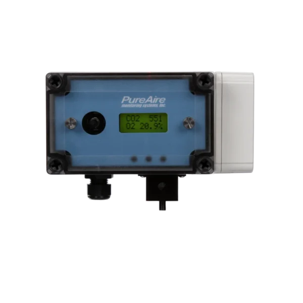 Dual O2/CO2 Monitor, 0-25% and 0-10,000ppm