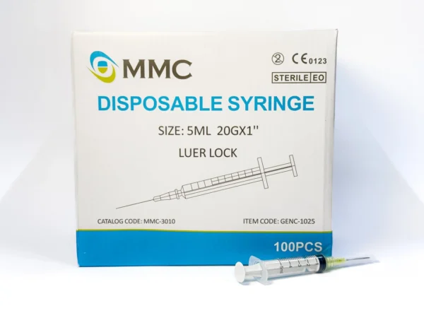 5mL Luer Lock Syringe, 100/pack