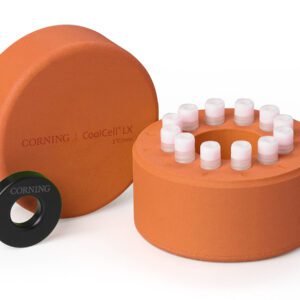 Corning® CoolCell® LX, Cell Freezing Container, for 12 x 1 mL or 2 mL Cryogenic Vials, Orange