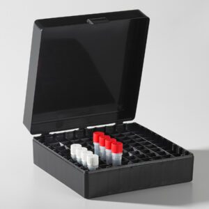 Axygen® Microcentrifuge Tube Storage Box, 100 x 1.5 to 2.0 mL, Opaque Black   2 / Cs