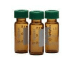 2.0 mL, 12×32 mm, amber glass, write-on spot, PTFE/red silicone septa, green cap